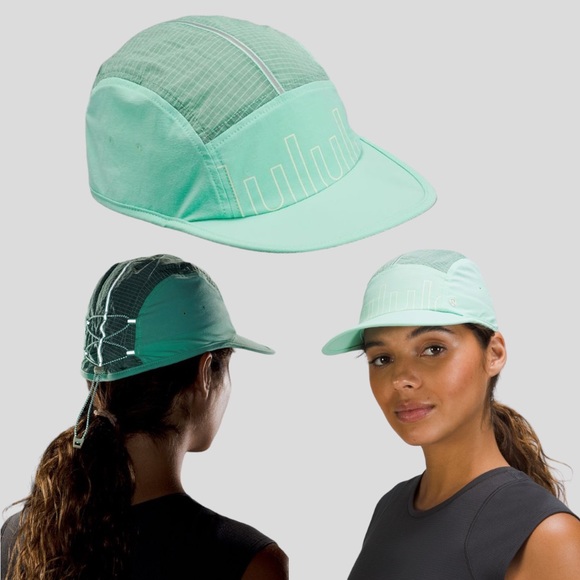 lululemon athletica Accessories - New with Tags!!! Lululemon Drawcord Hiking Cap Wild Mint Green Dewy Tiffany Blue